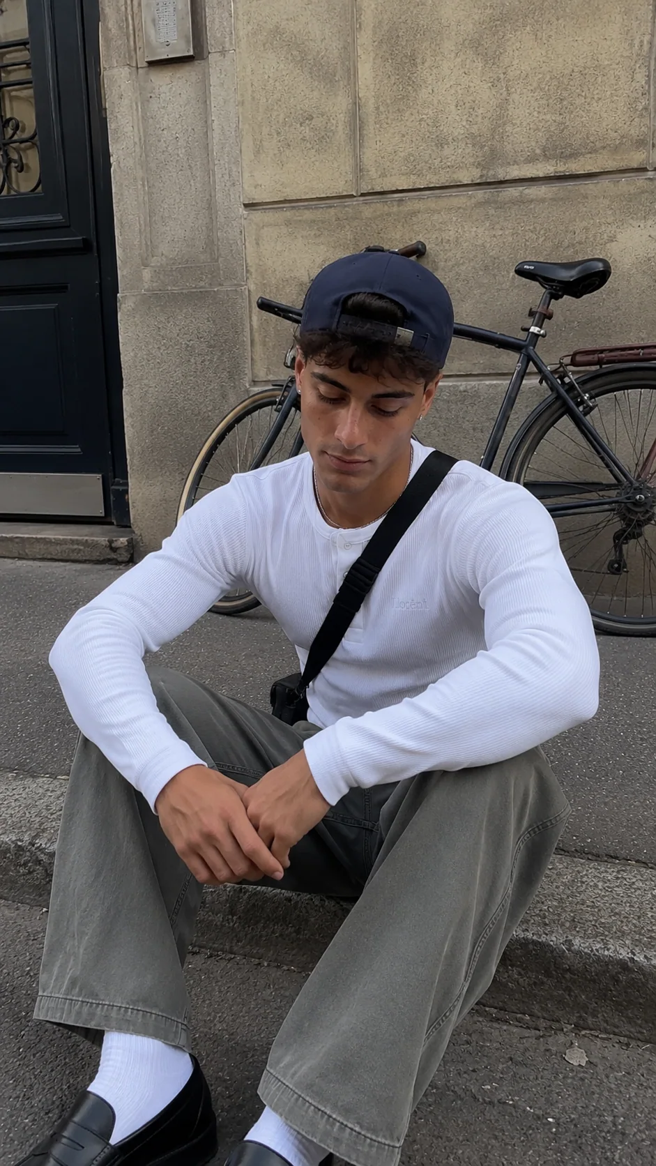 Matteo white styled in a Lorént editorial look