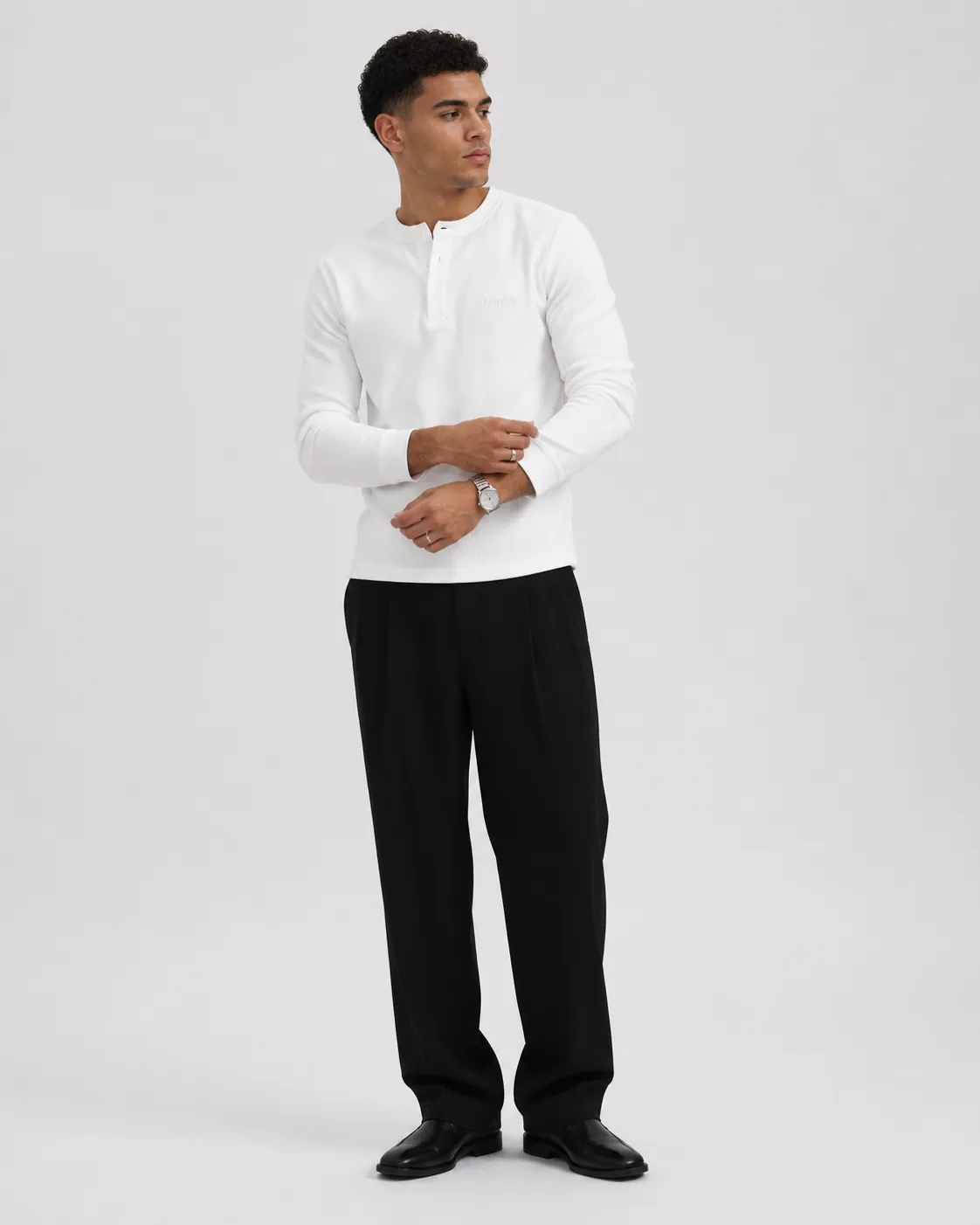 Lorént Clothing lookbook outfit 4, Matteo white