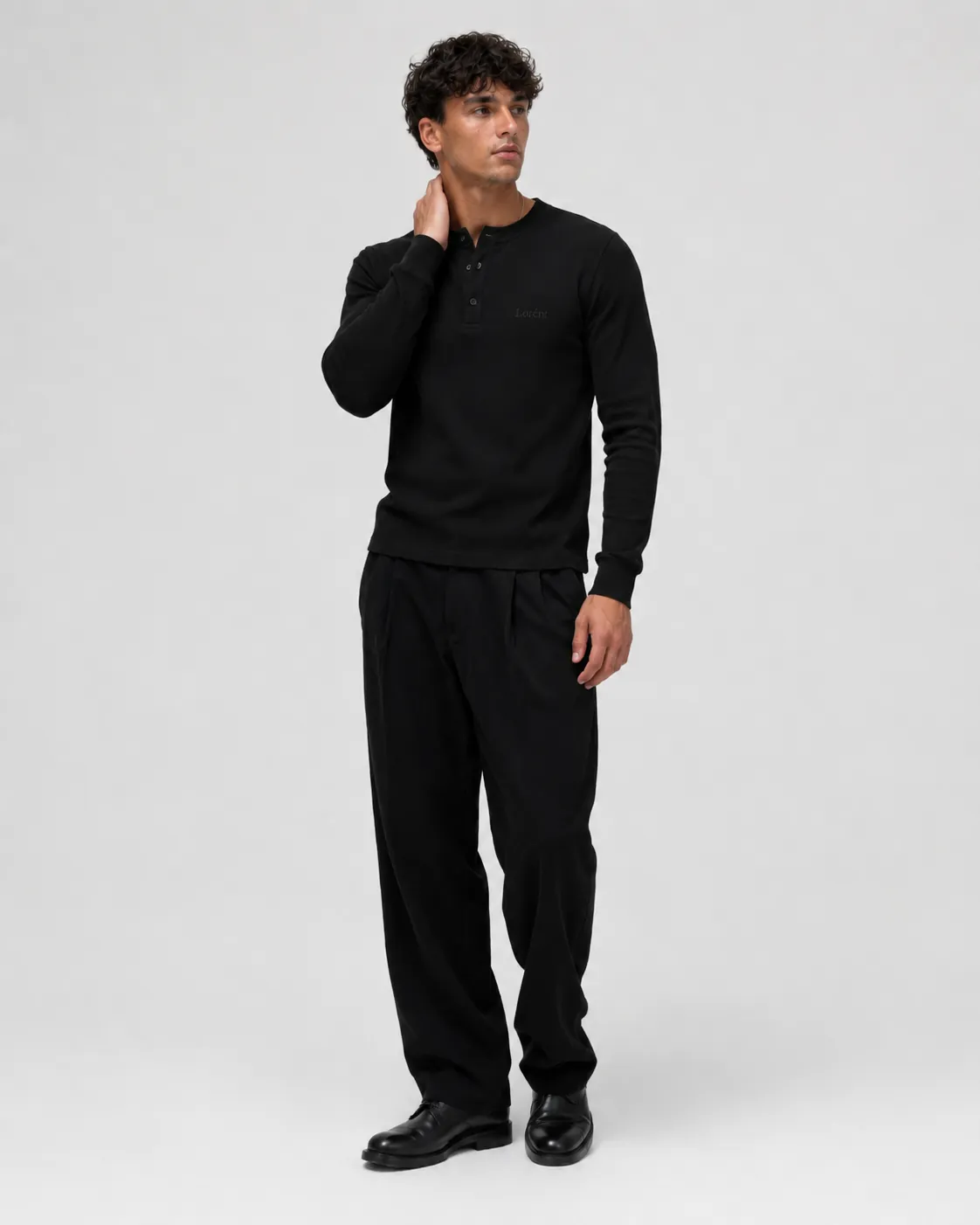 Lorént Clothing lookbook outfit 10, Matteo black