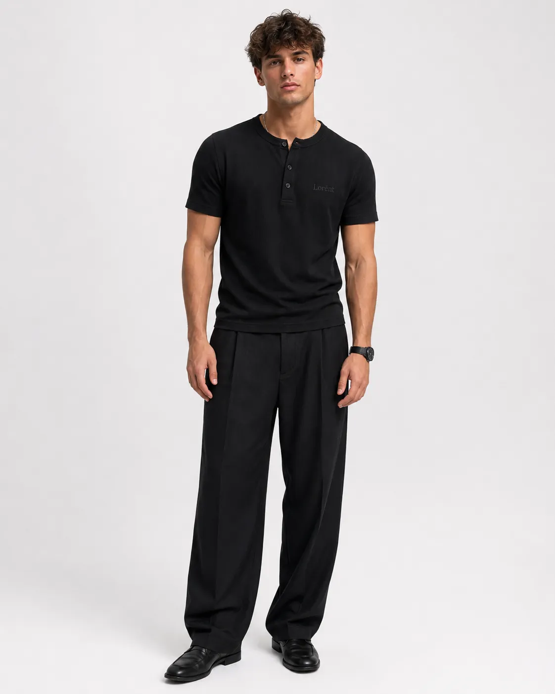 Lorént Clothing lookbook outfit 16, Aurelio black