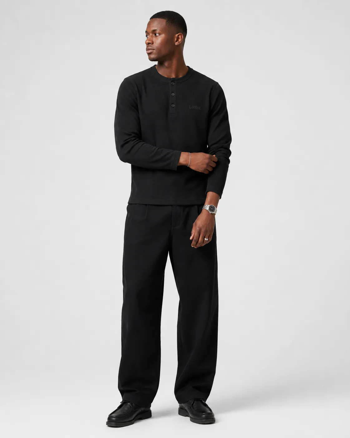 Lorént Clothing lookbook outfit 18, Matteo black