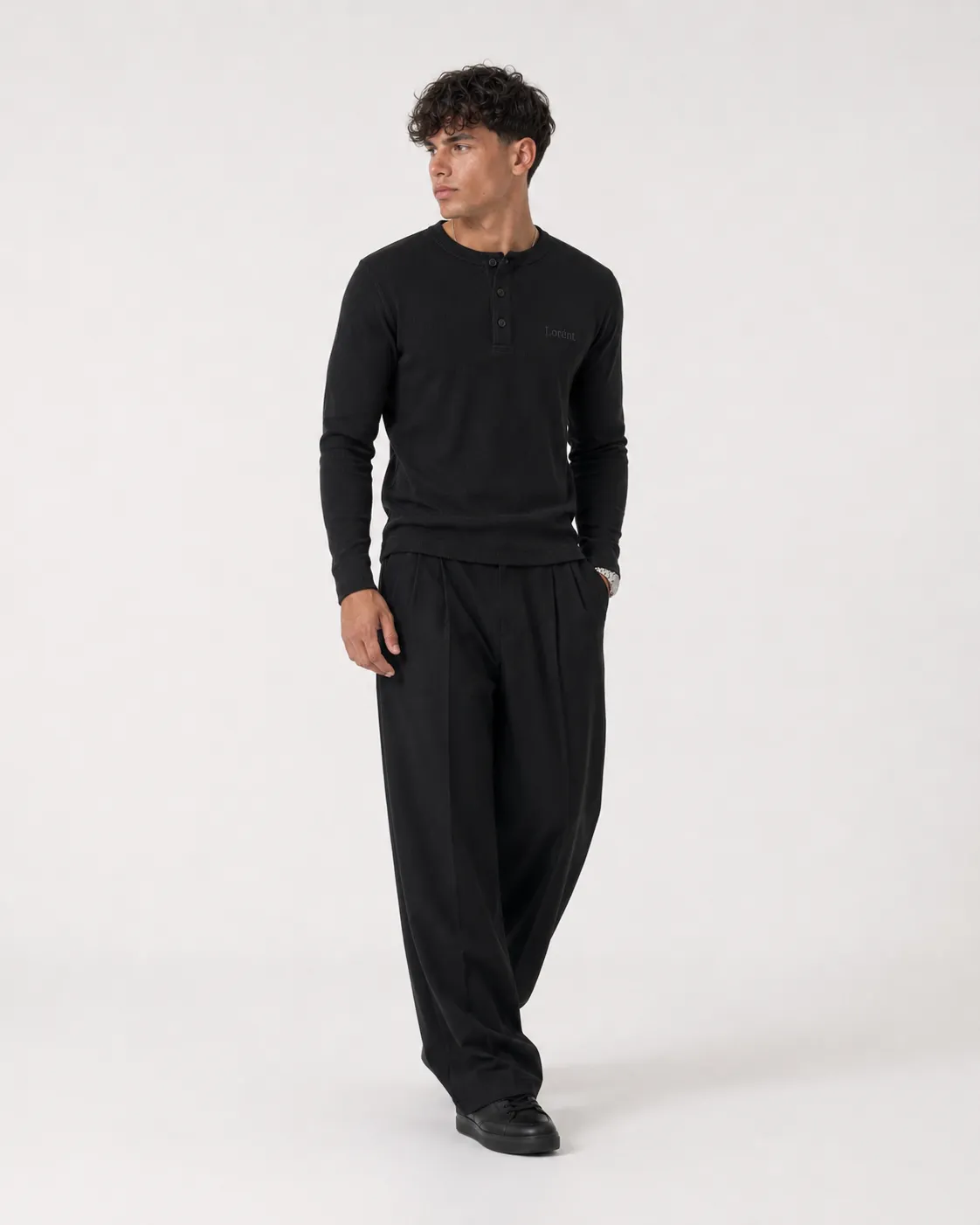 Lorént Clothing lookbook outfit 22, Matteo black